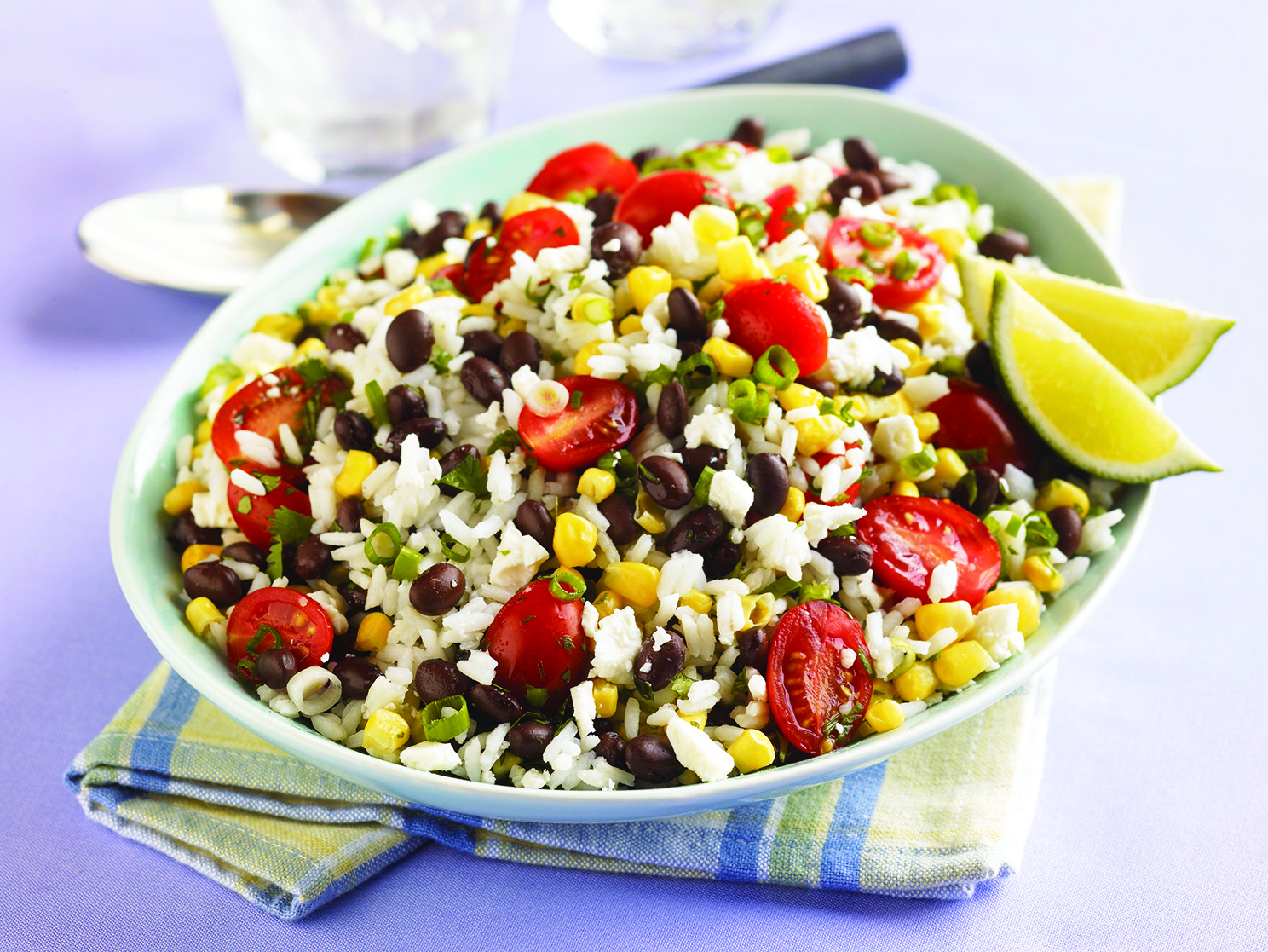 Rice is at home in salads, too
